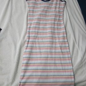 A small  already worn strapped dress